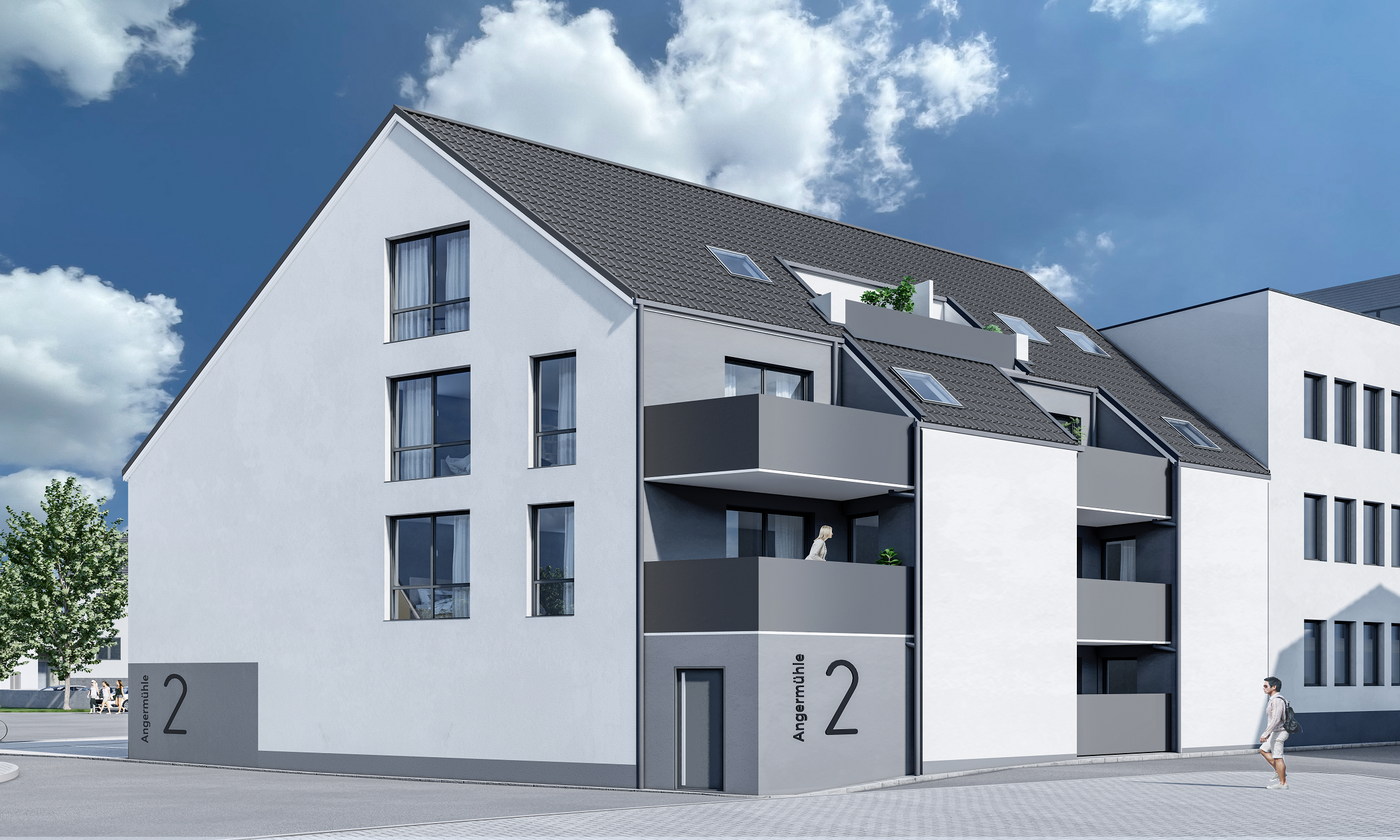 Visualisierung Mehrfamilienhaus in Deggendorf