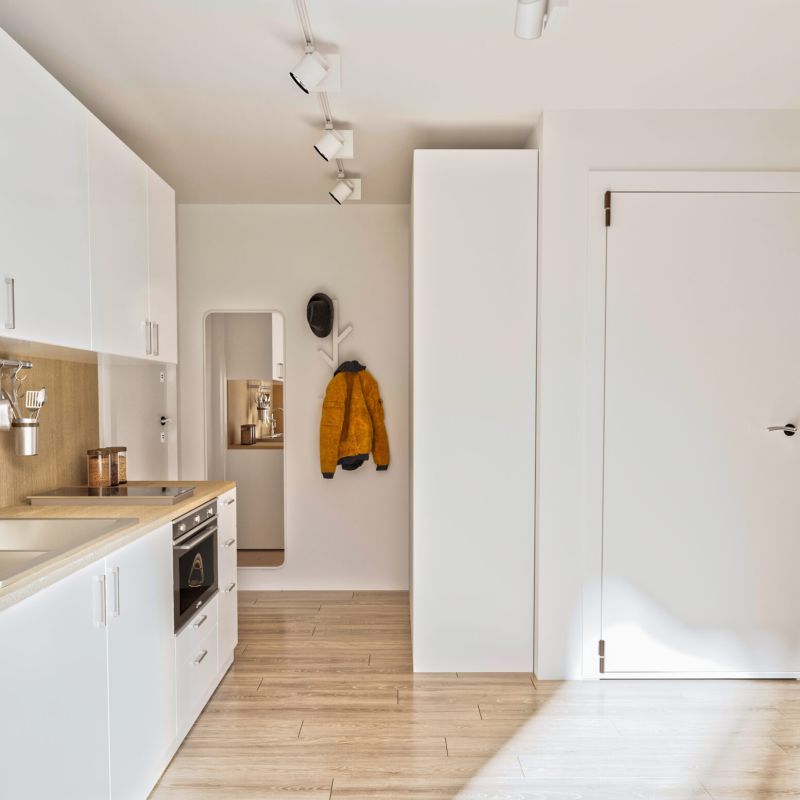 Innenraum mit Küche 